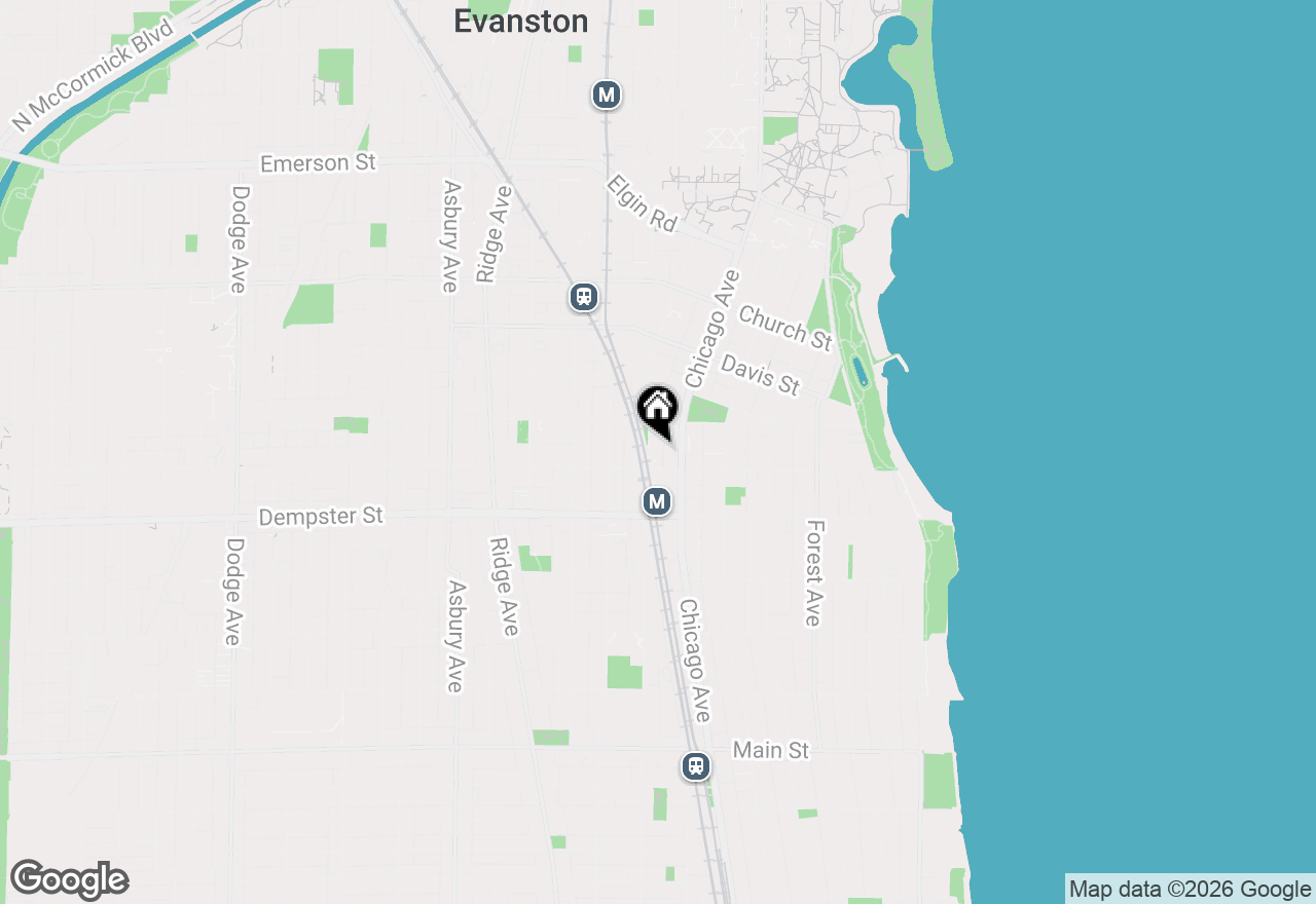 Map of 1415 Sherman Avenue #506, Evanston, IL 60201
