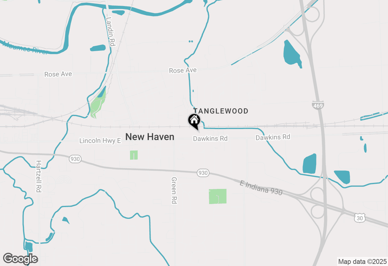 Map of 1409 E Lincoln Highway, New Haven, IN 46774