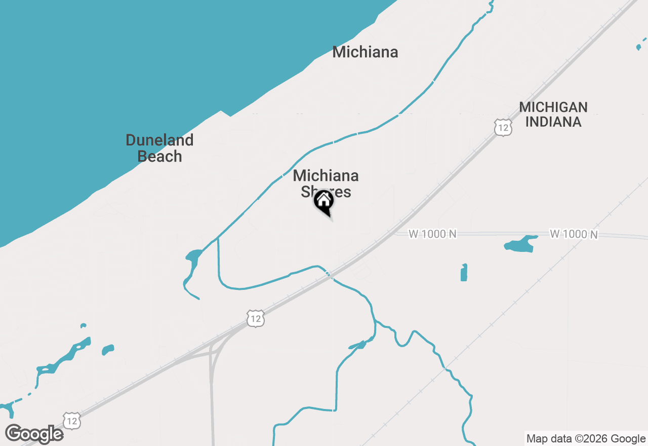 Map of 423 Oakland Drive, Michiana Shores, IN 46360
