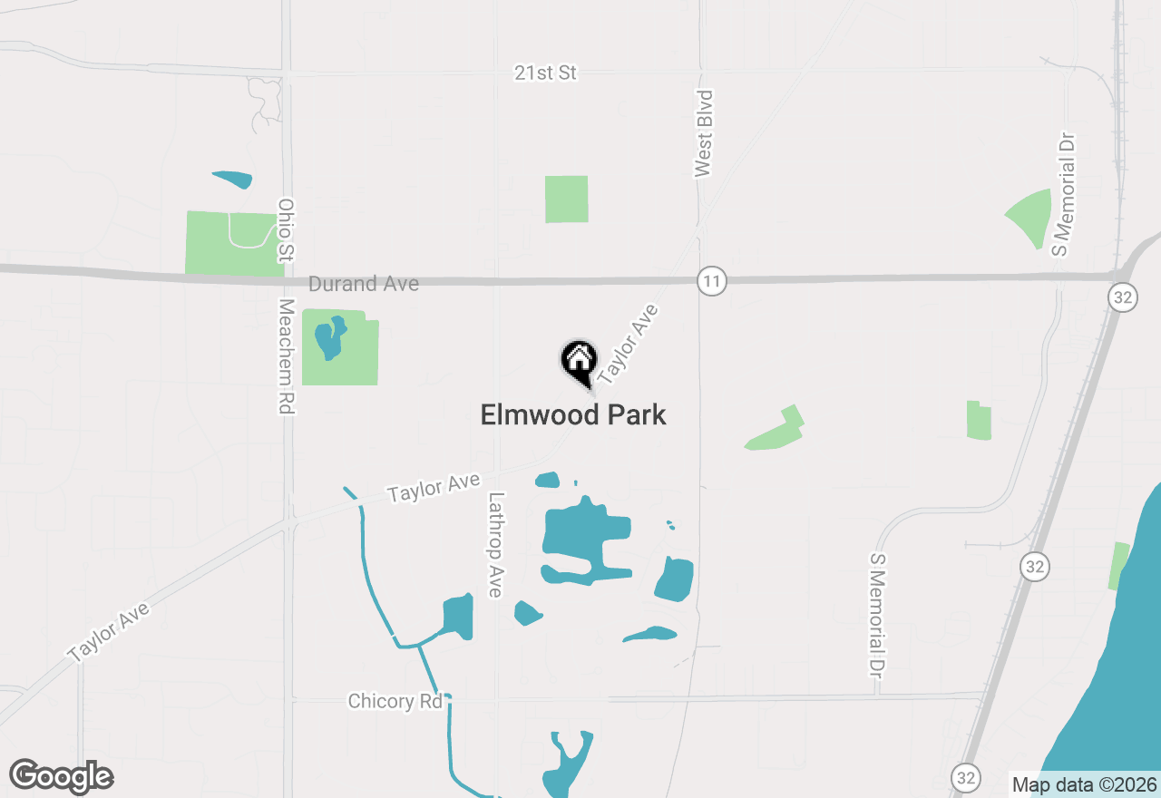 Map of 3342 Taylor Ave, Elmwood Park, WI 53405