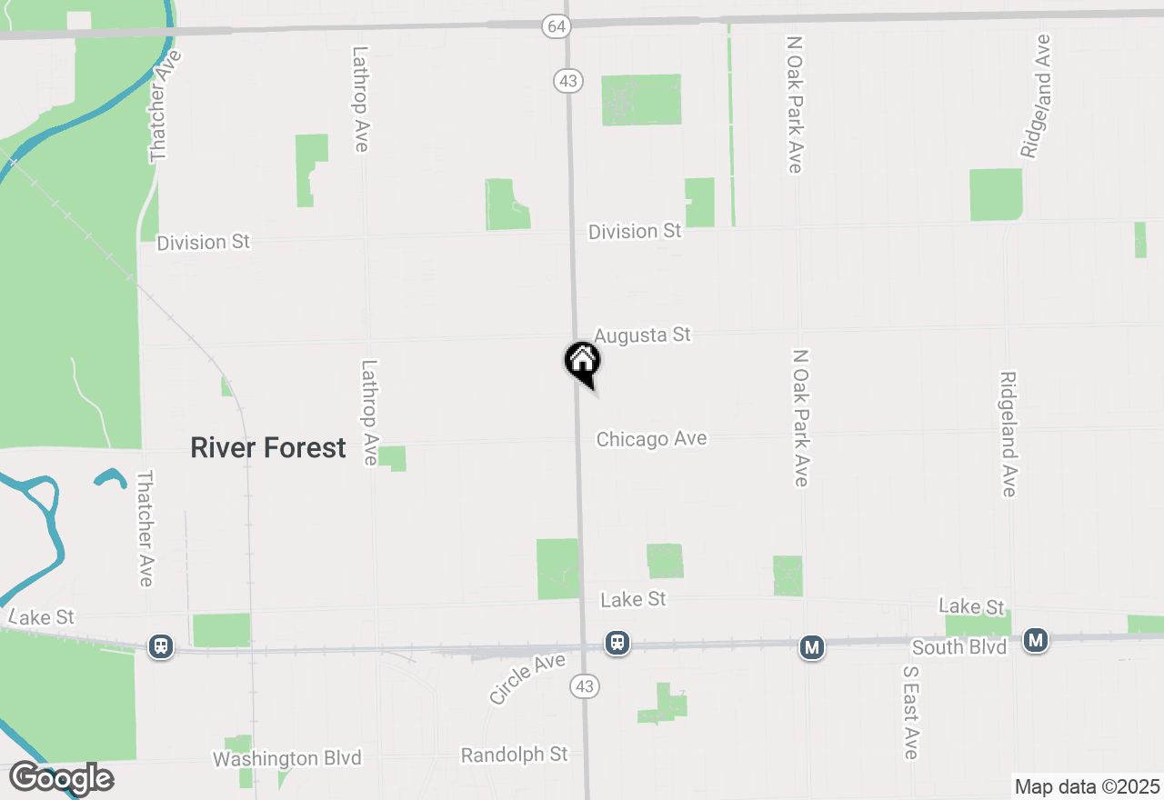 Map of 837 N Harlem Avenue #2N, Oak Park, IL 60302