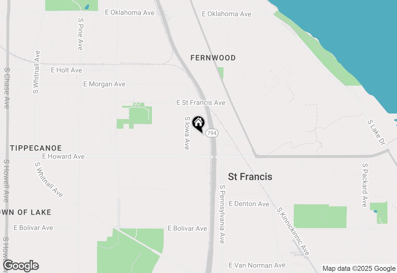 Map of 3772 S Rutland Ave, St. Francis, WI 53235