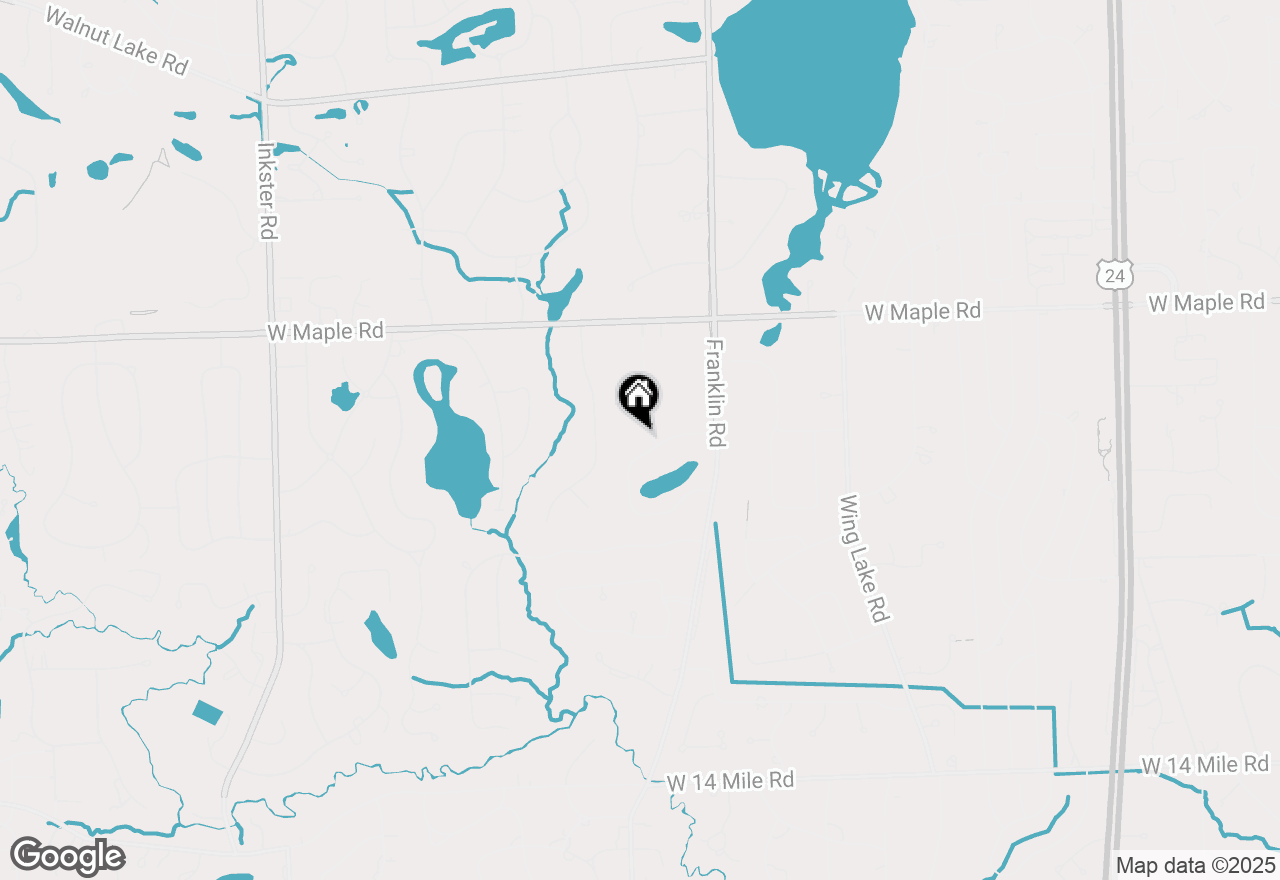 Map of 6760 Orinoco Circle, Bloomfield Hills, MI 48301