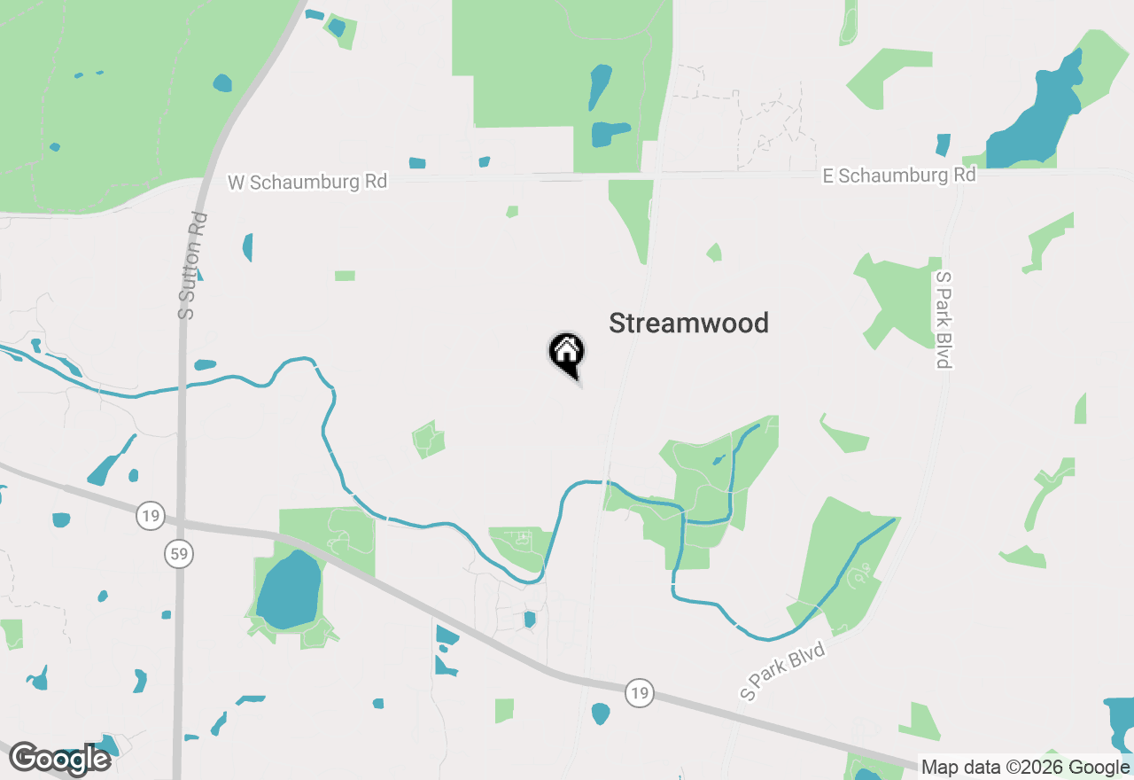 Map of 8 Arthur Court, Streamwood, IL 60107