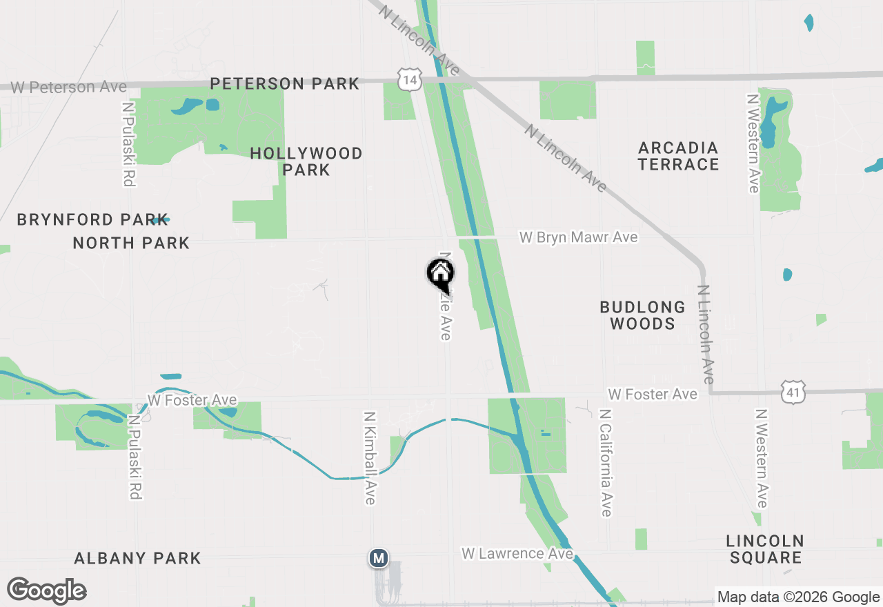 Map of 5420 N Kedzie Avenue #2A, Chicago, IL 60625
