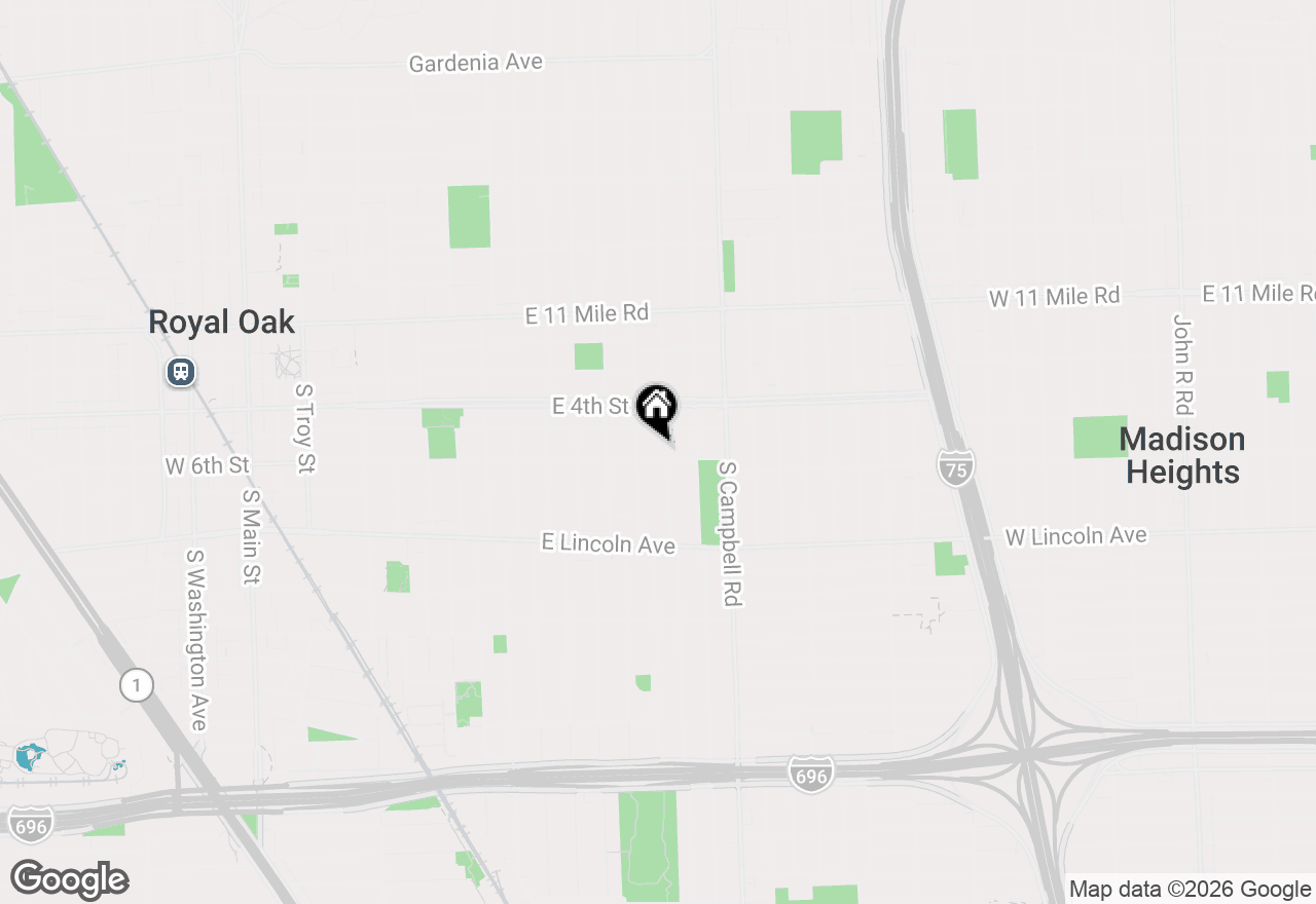 Map of 522 S Connecticut Avenue, Royal Oak, MI 48067