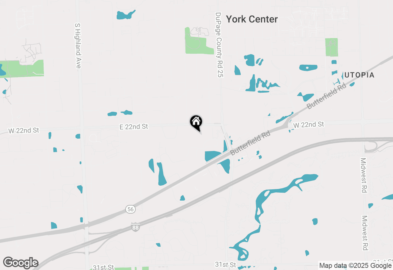 Map of 855 E 22nd Street #416, Lombard, IL 60148