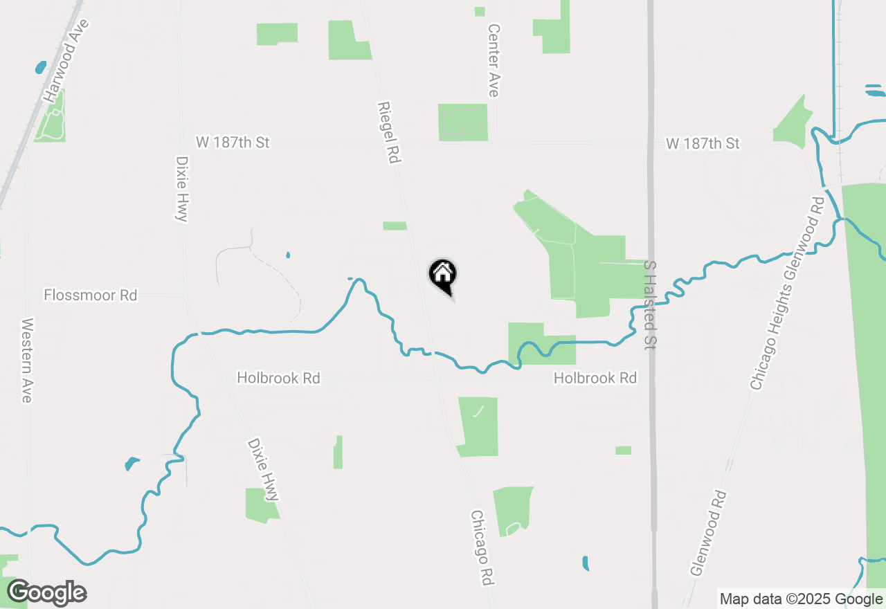 Map of 1323 191st Street, Homewood, IL 60430