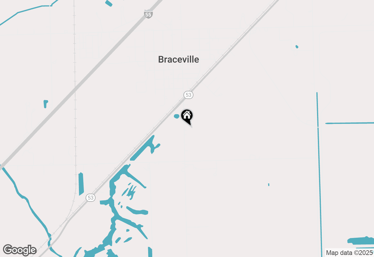 Map of 409 S Mitchell Street, Braceville, IL 60407