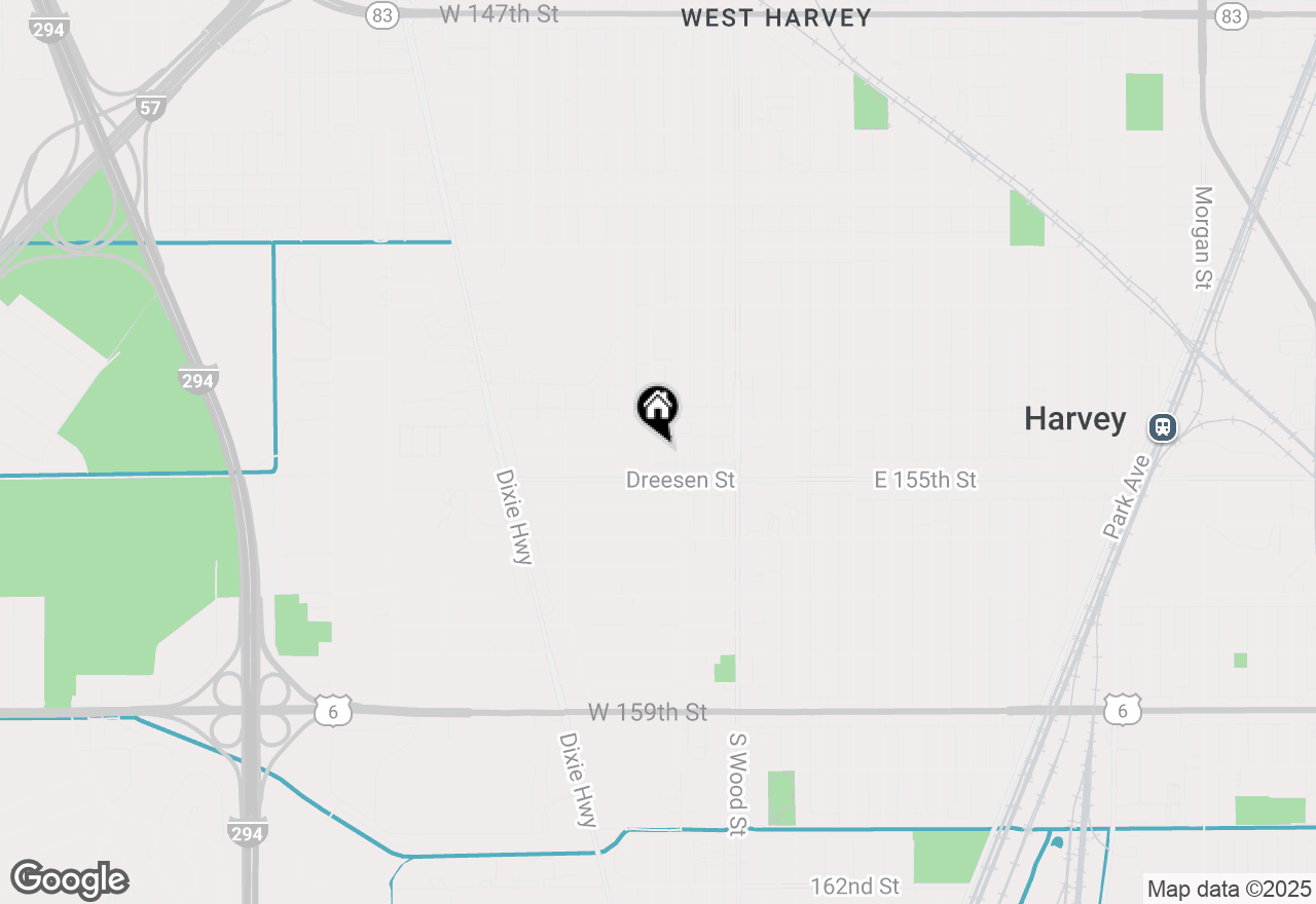 Map of 15427 Winchester Avenue, Harvey, IL 60426