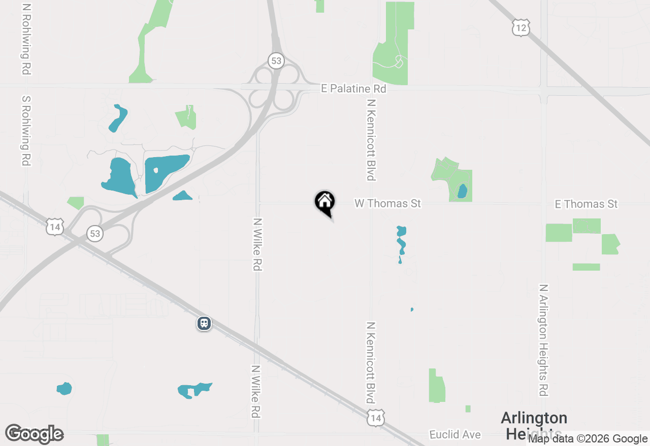 Map of 1211 W Marion Road, Arlington Heights, IL 60004