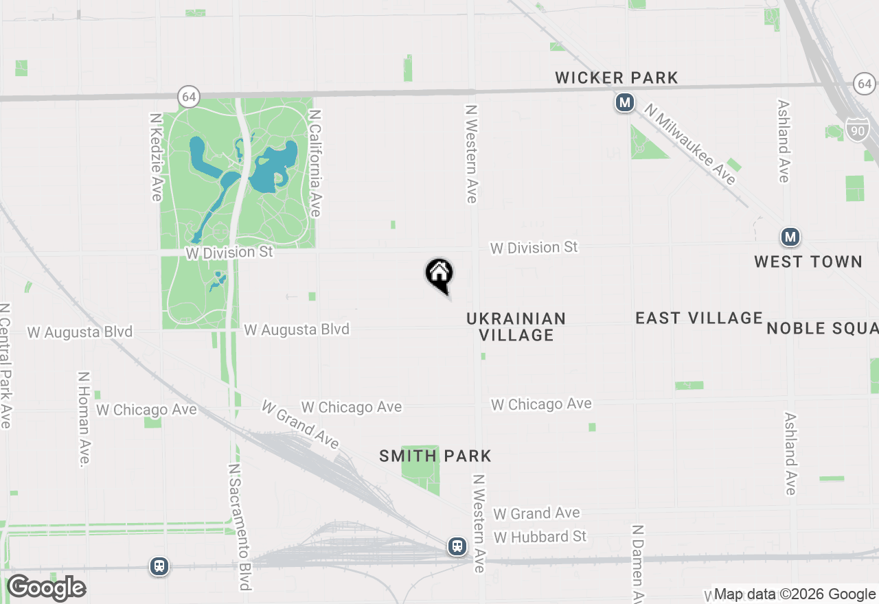 Map of 2456 W Cortez Street #3W, Chicago, IL 60622