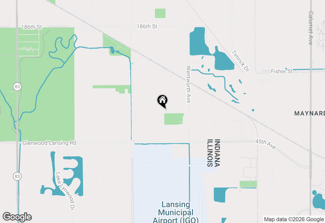 Map of 19202 Sherman Street, Lansing, IL 60438