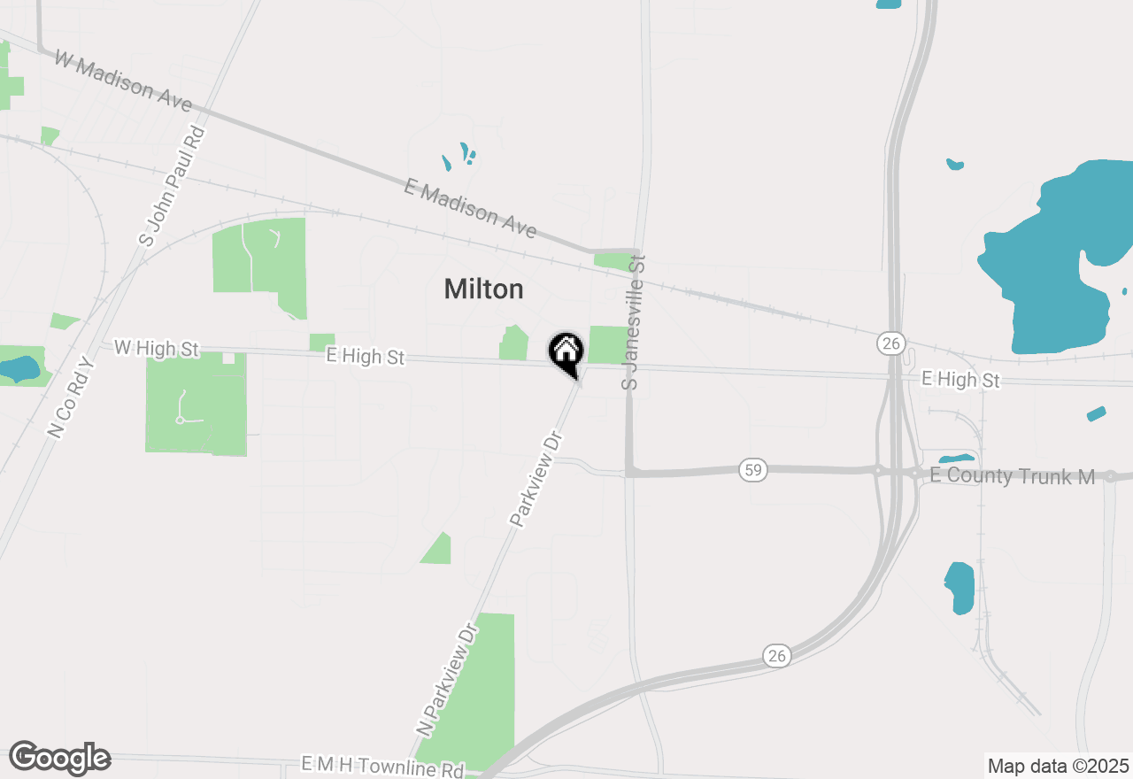 Map of 535 Parkview Drive, Milton, WI 53563