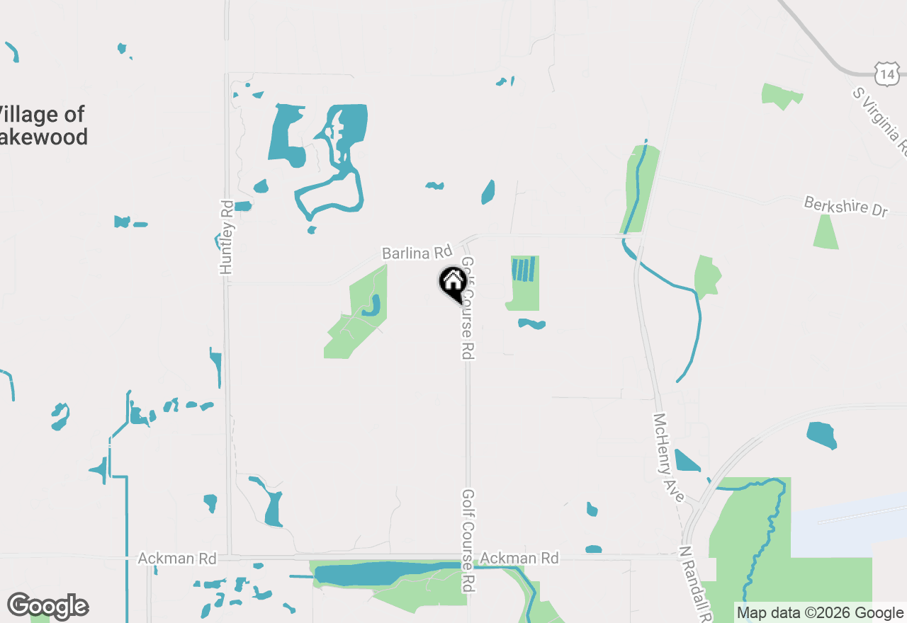 Map of 990 Camelot Drive, Crystal Lake, IL 60014
