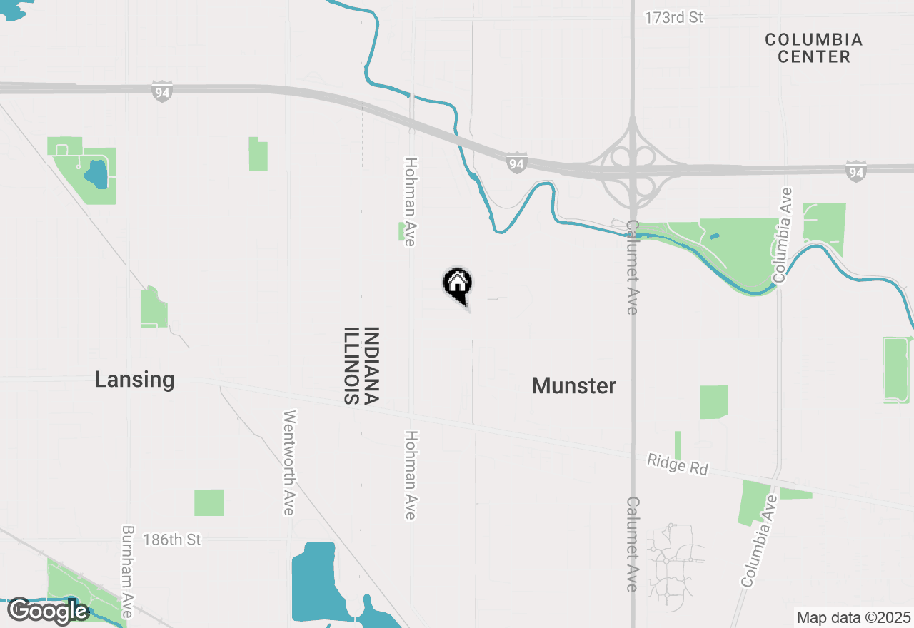 Map of 311 Belmont Place, Munster, IN 46321