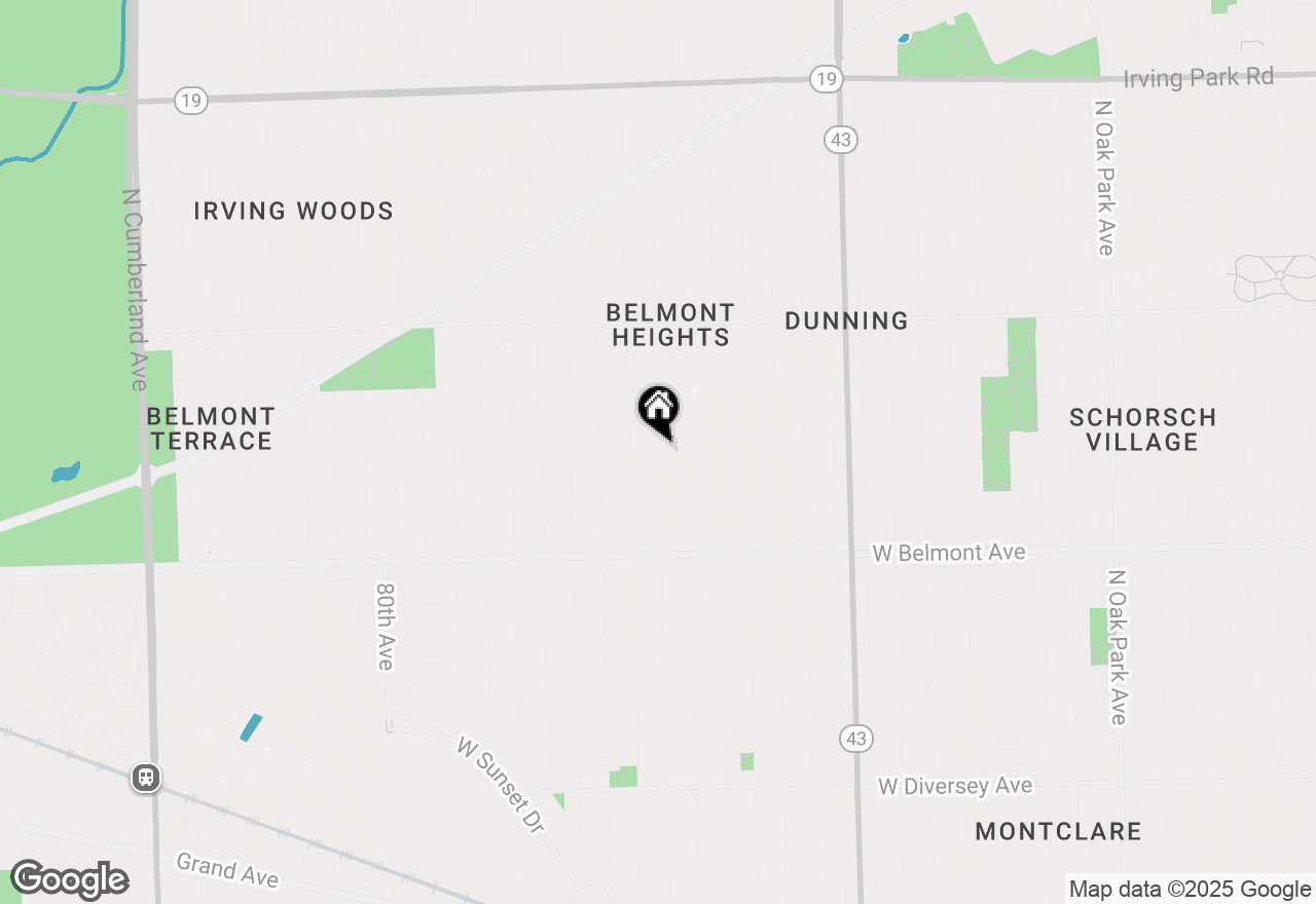 Map of 7515 W Roscoe Street, Chicago, IL 60634