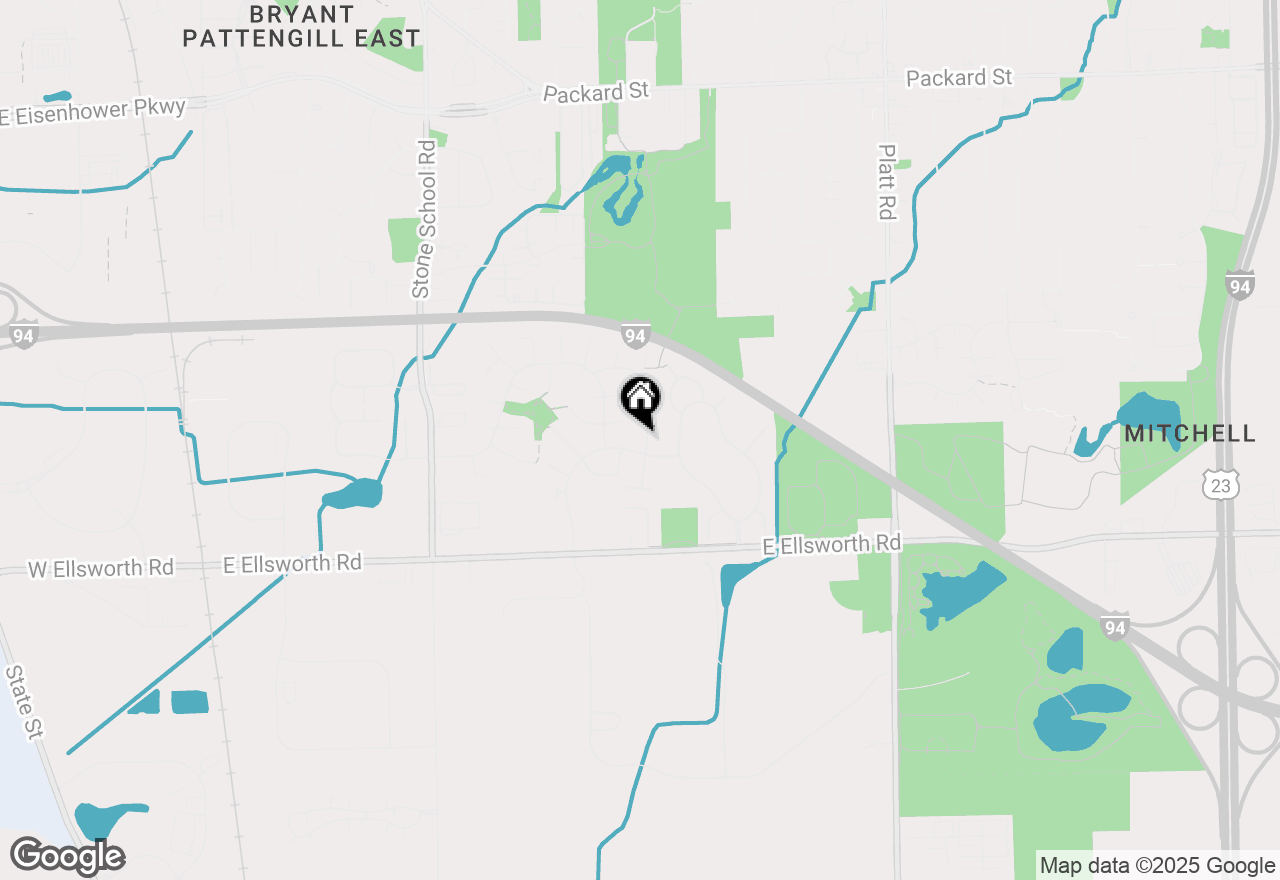 Map of 2190 Hemlock Drive, Ann Arbor, MI 48108