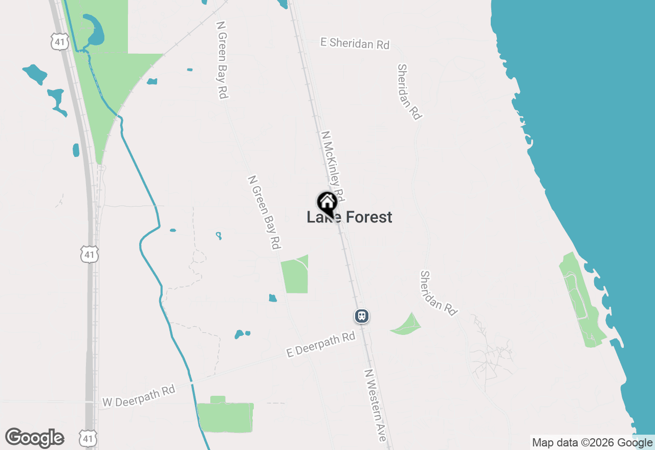 Map of 151 E Laurel Avenue #104, Lake Forest, IL 60045