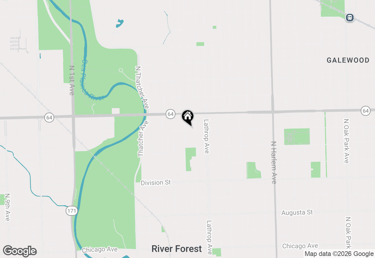 Map of 1501 Franklin Avenue, River Forest, IL 60305