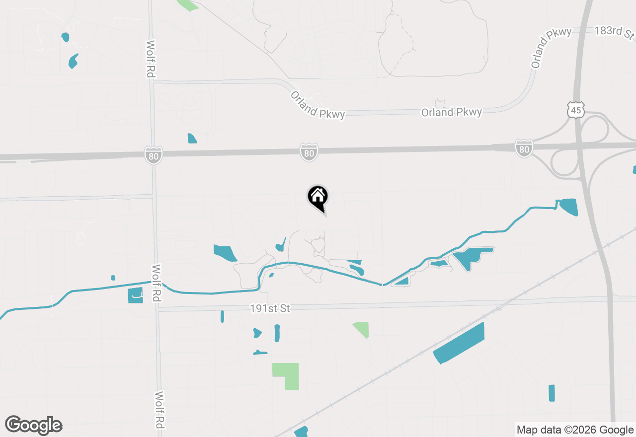 Map of 18758 Chestnut Court, Mokena, IL 60448