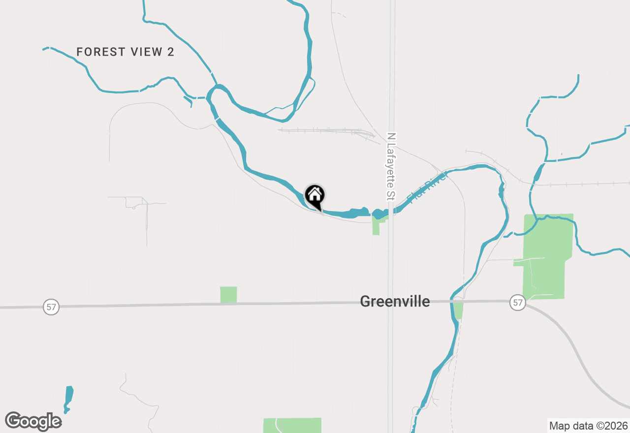 Map of 207 N Osmun Street, Greenville, MI 48838