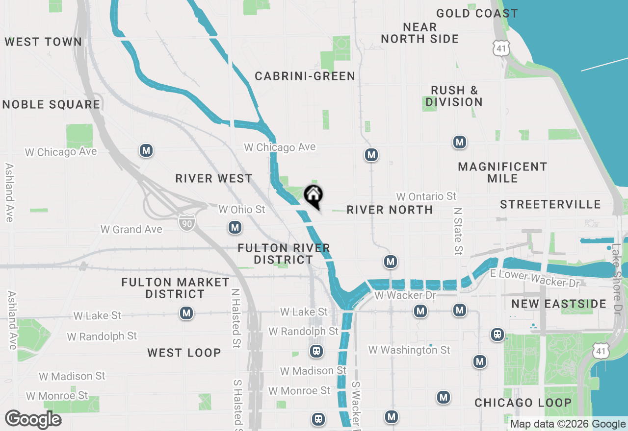 Map of 550 N Kingsbury Street #111, Chicago, IL 60654