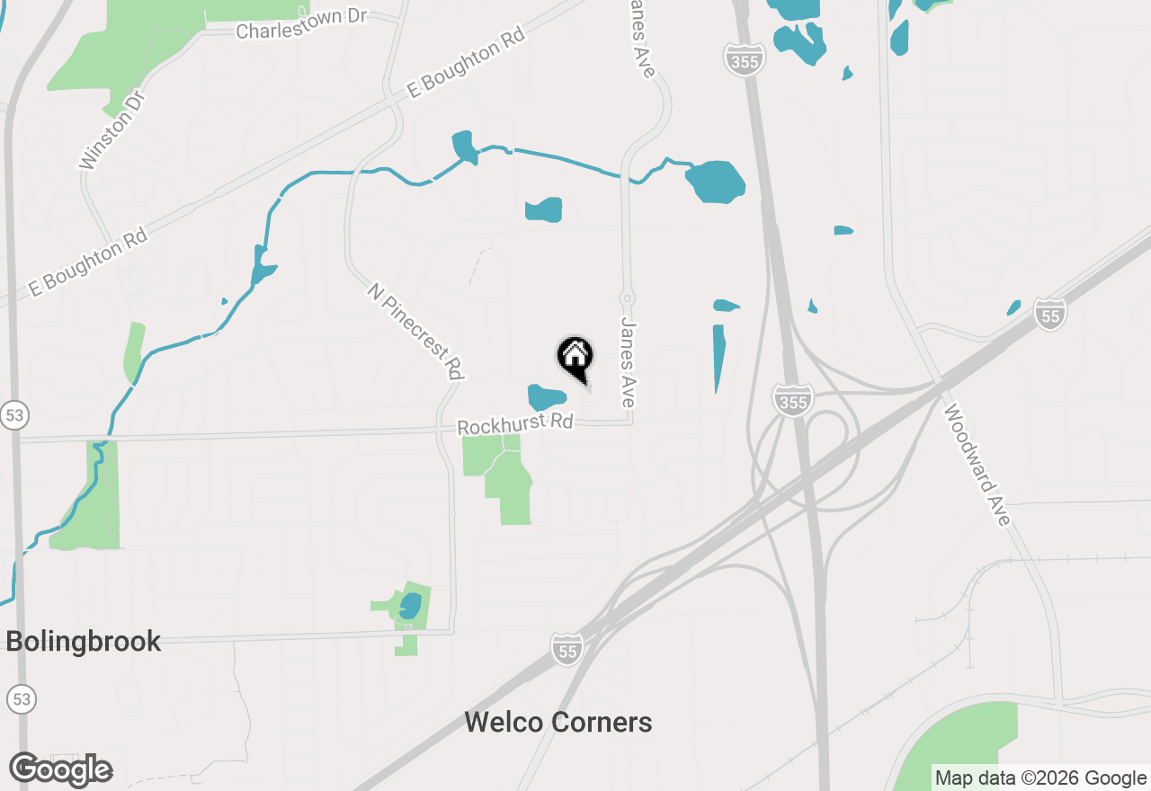 Map of 321 Lakeside Drive, Bolingbrook, IL 60440