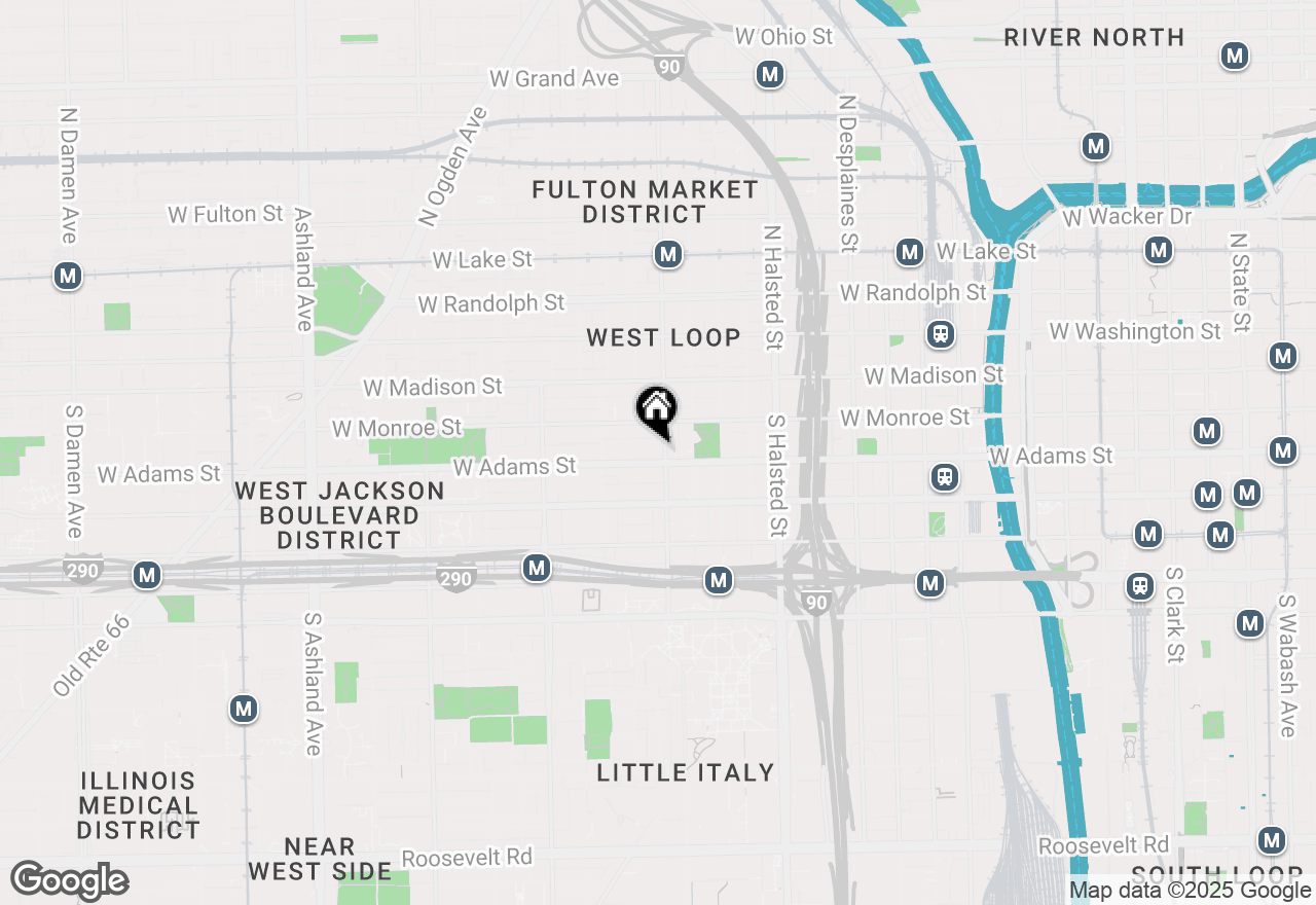 Map of 1000 W Adams Street #609, Chicago, IL 60607