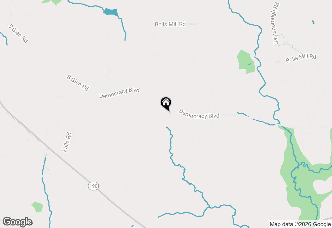 Map of 10240 Democracy Blvd, Potomac, MD 20854