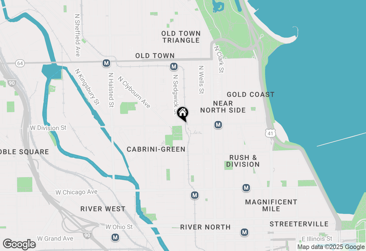 Map of 1235 N Orleans Street #703, Chicago, IL 60610