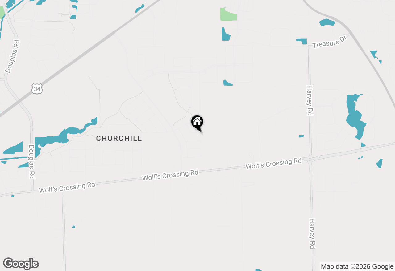 Map of 509 Silver Charm Drive, Oswego, IL 60543
