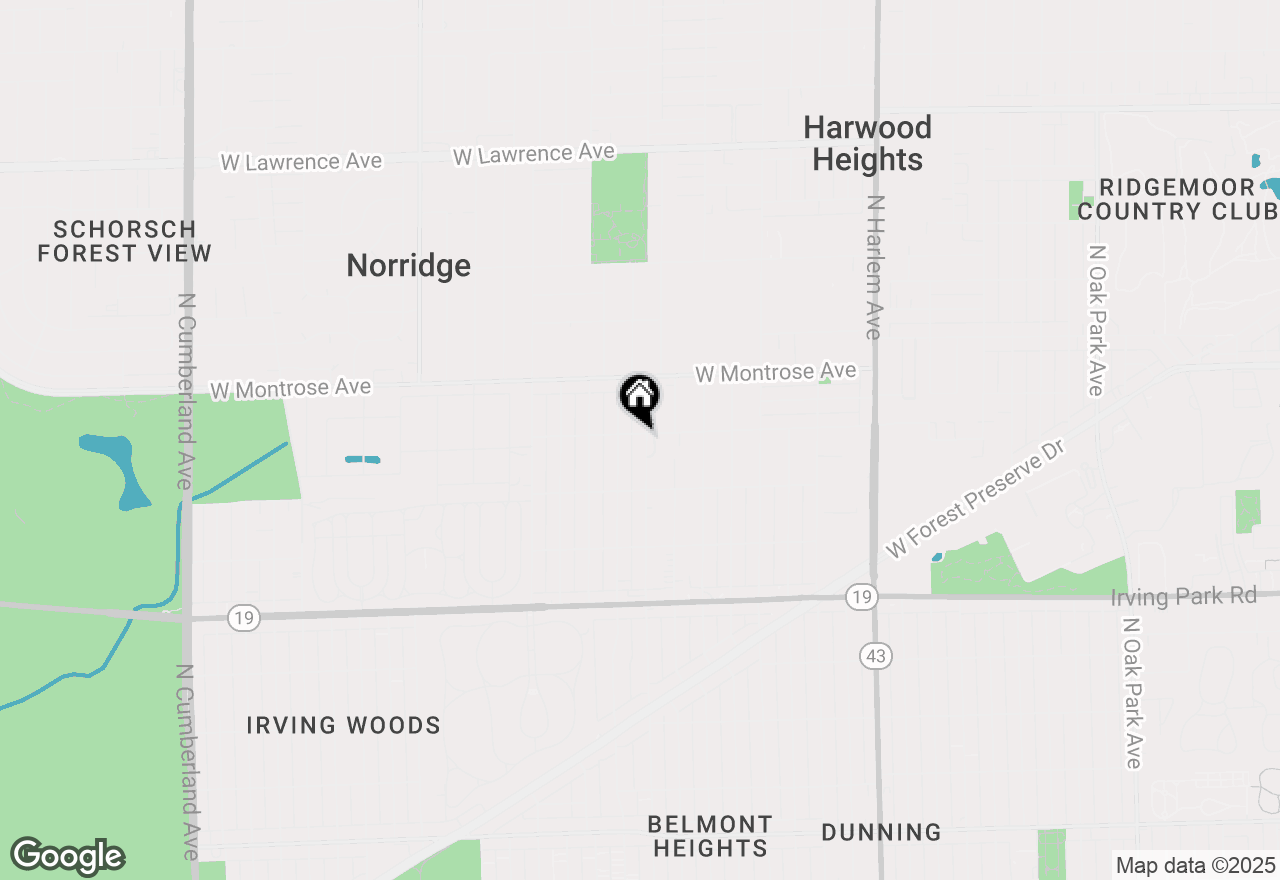 Map of 4256 Oriole Avenue, Norridge, IL 60706