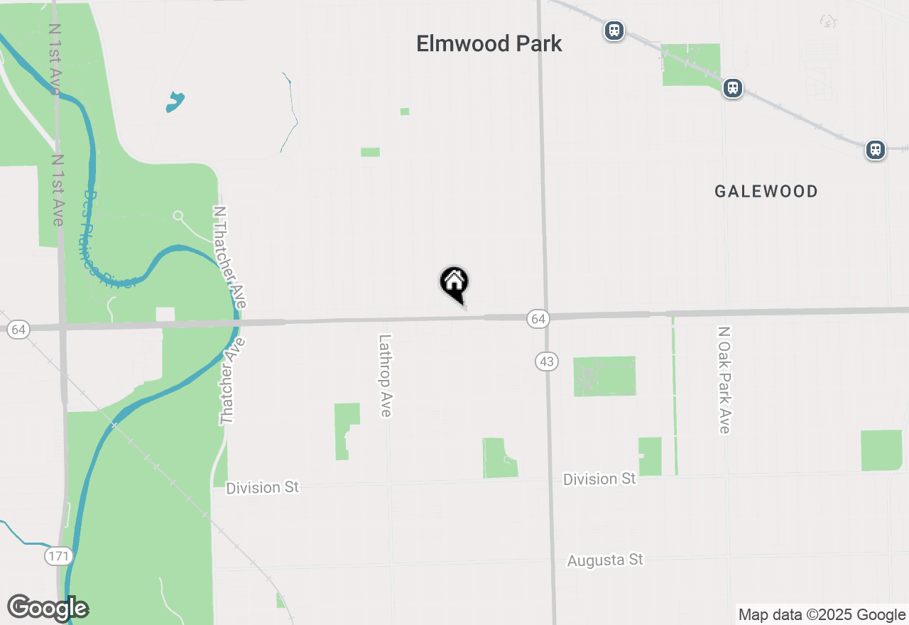 Map of 7410 W North Avenue #802, Elmwood Park, IL 60707