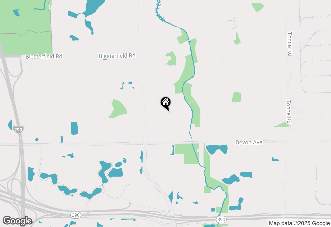 Map of 72 Braemar Drive, Elk Grove Village, IL 60007