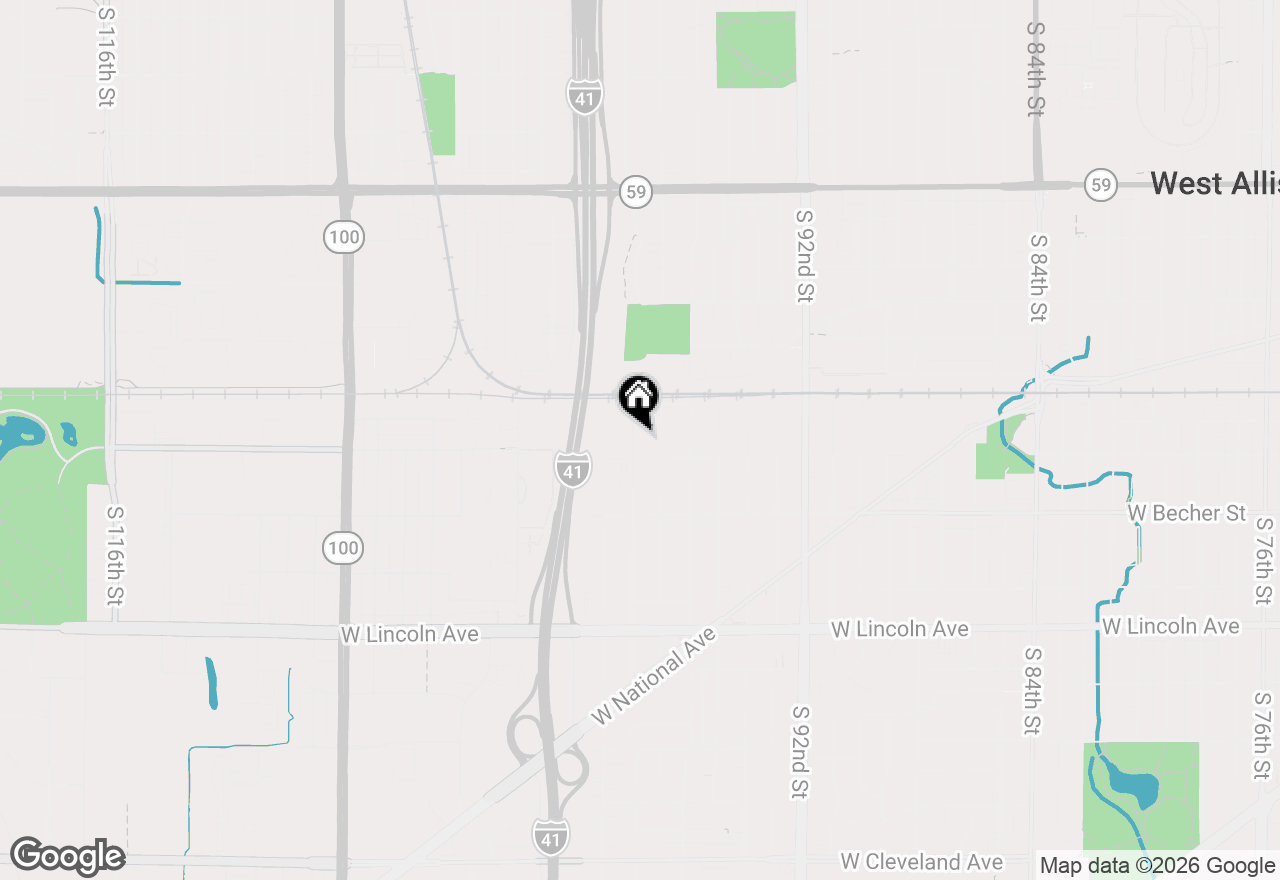 Map of 1950 S 98th St, West Allis, WI 53227