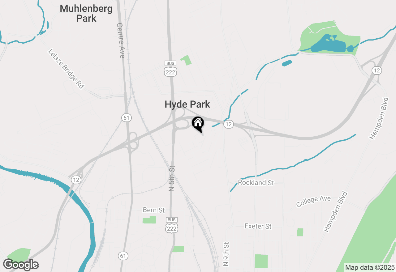 Map of 819 Delta Avenue, Reading, PA 19605