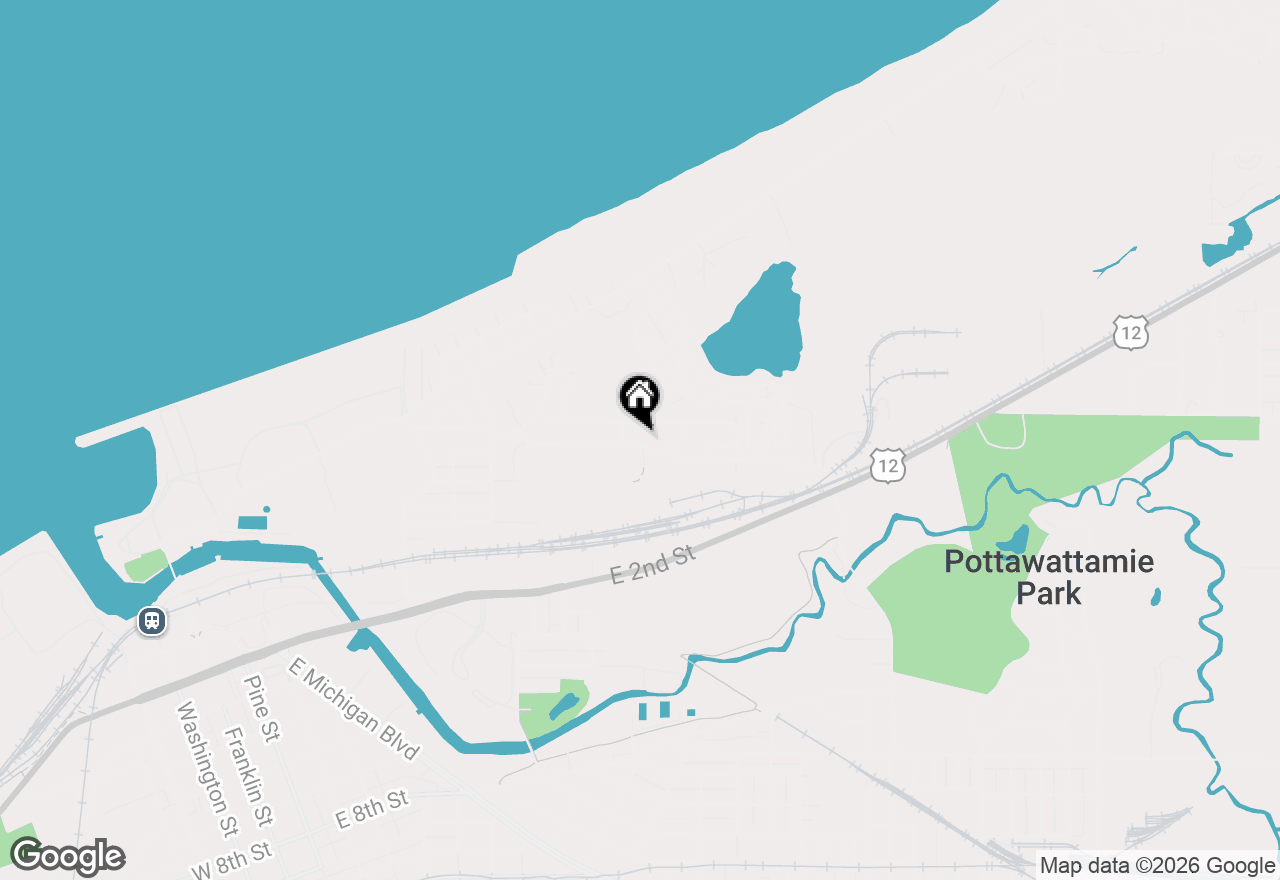 Map of 510 Washington Park Boulevard, Michigan City, IN 46360