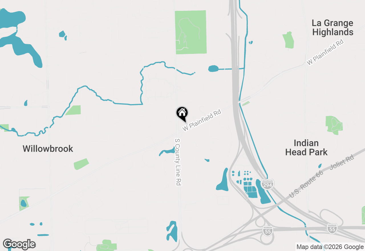 Map of 6401 S County Line Road, Burr Ridge, IL 60527