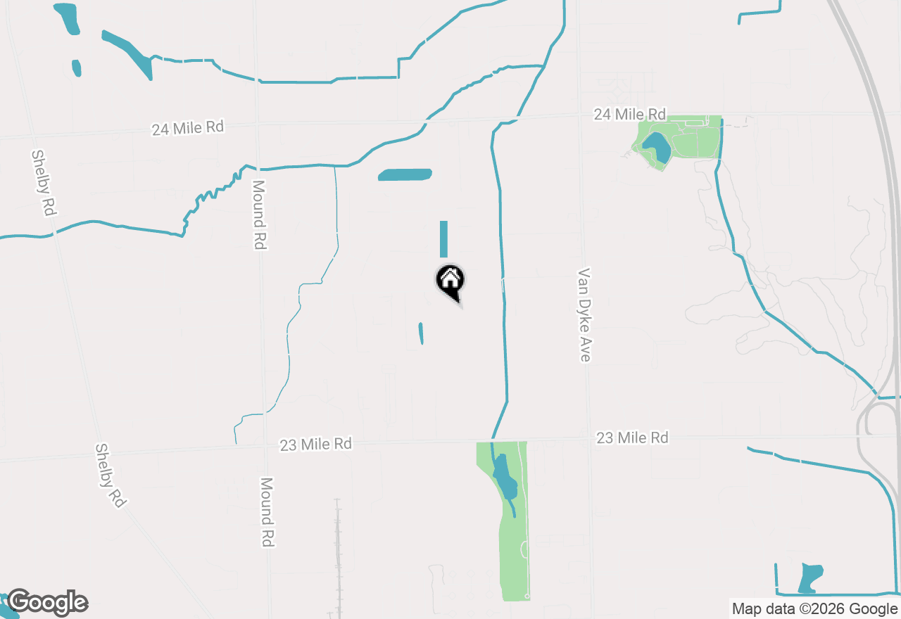 Map of 6986 Montgomery Drive, Shelby Twp, MI 48316
