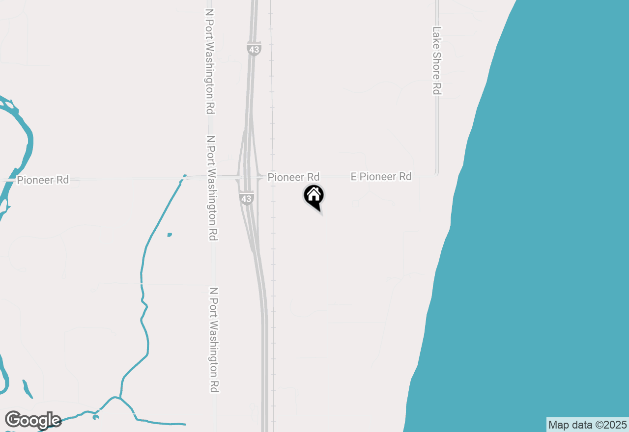 Map of 14327 N Lake Shore Dr, Mequon, WI 53097