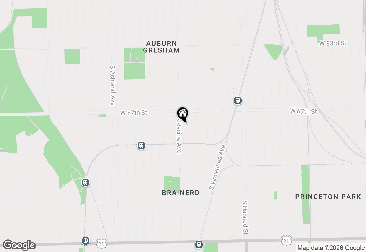 Map of 1146 W 88th Street, Chicago, IL 60620