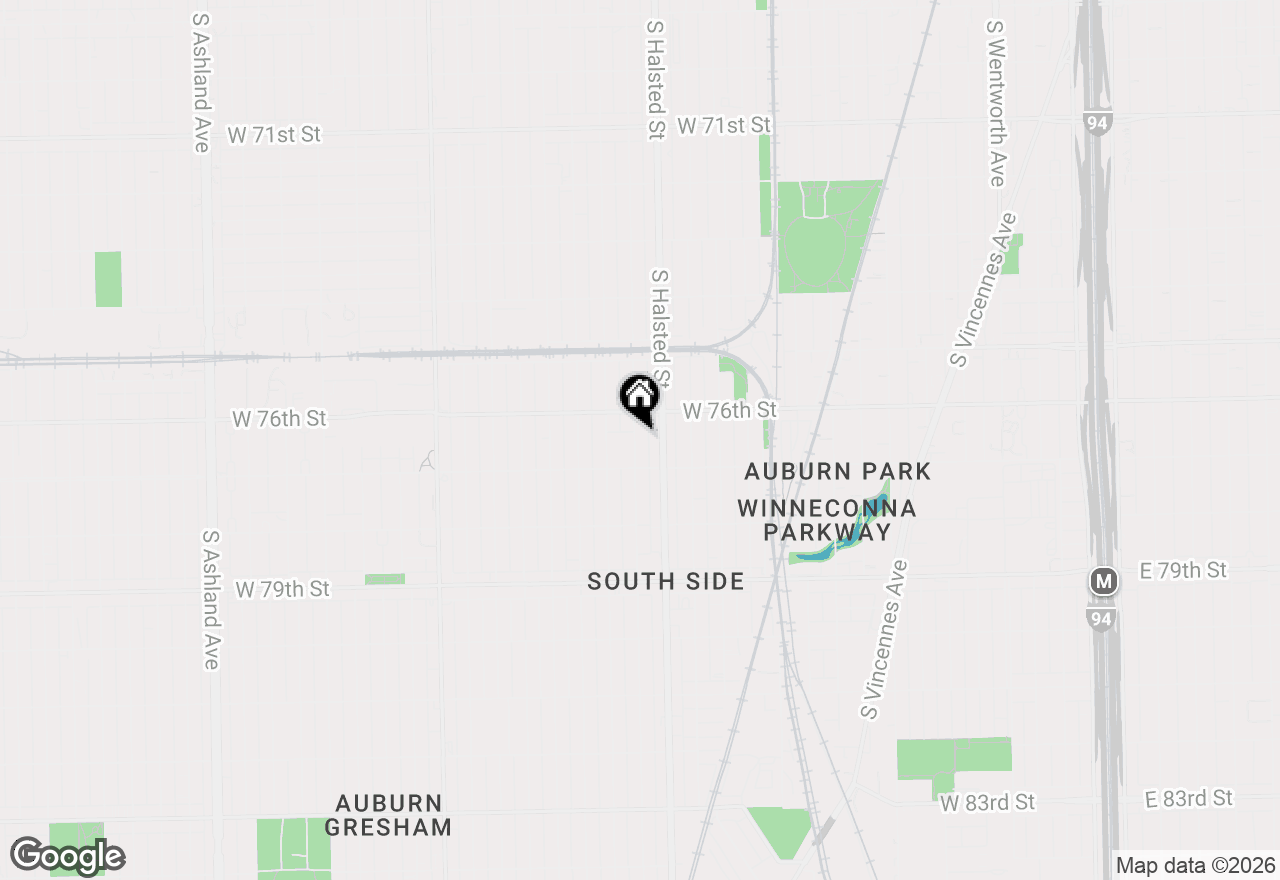 Map of 7629 S Green Street, Chicago, IL 60620