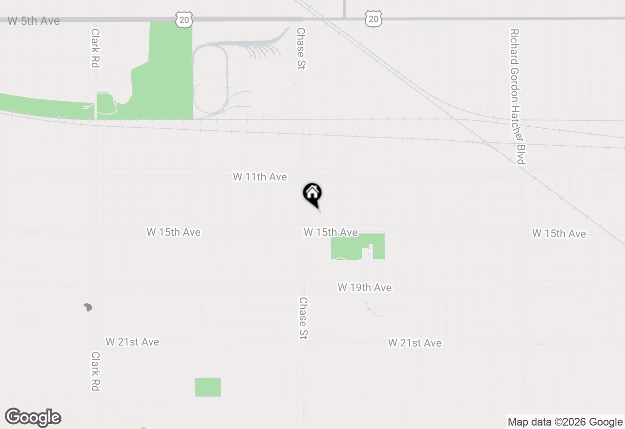 Map of 1330 Taney Place, Gary, IN 46404