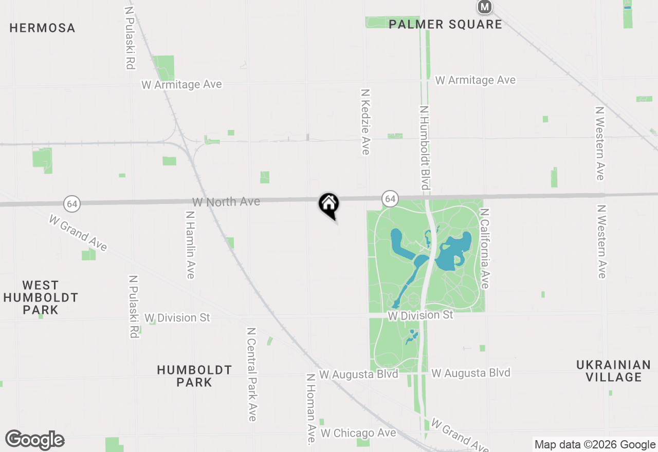 Map of 3312 W Le Moyne Street #1, Chicago, IL 60651