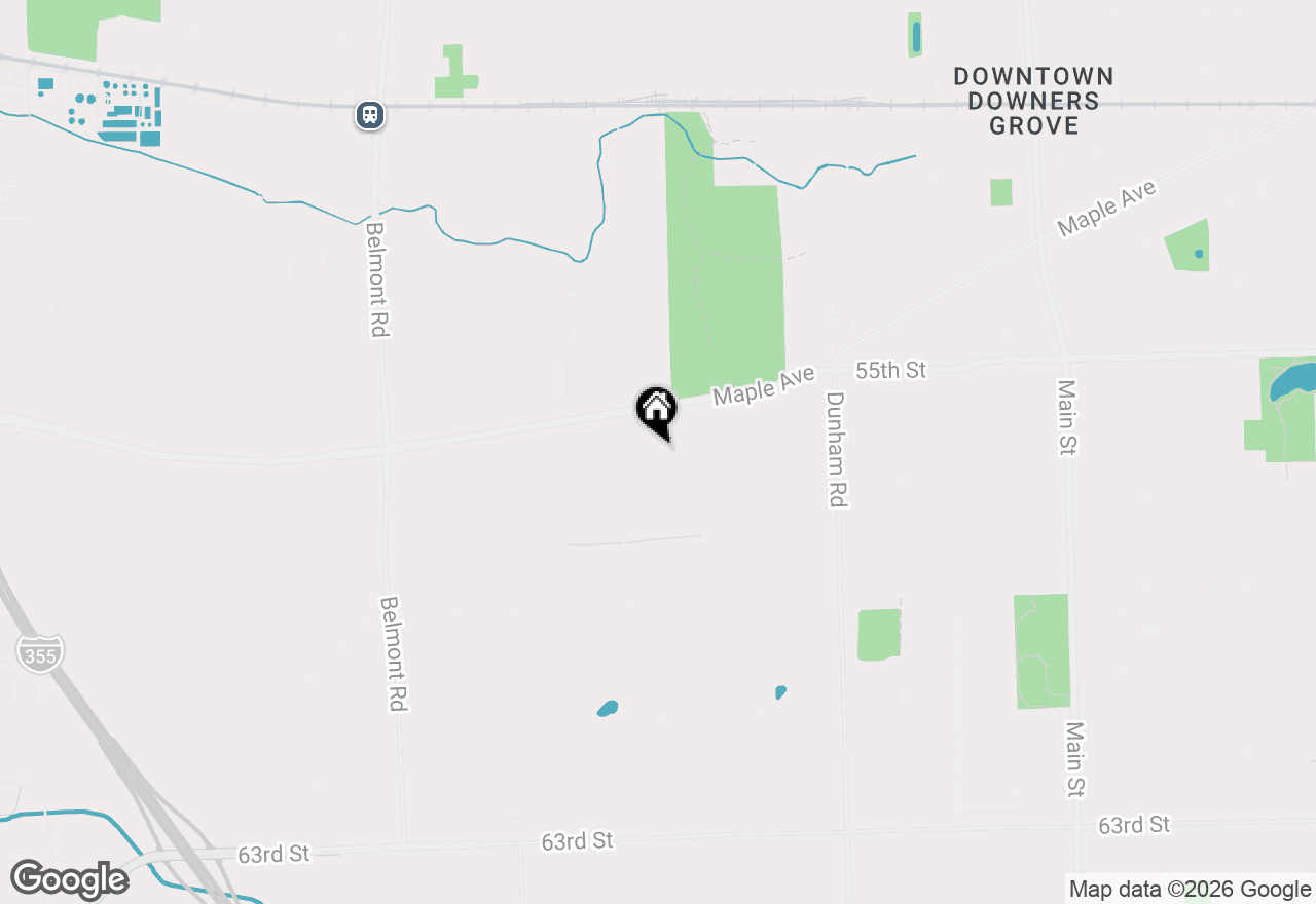 Map of 5616 Aubrey Terrace, Downers Grove, IL 60516