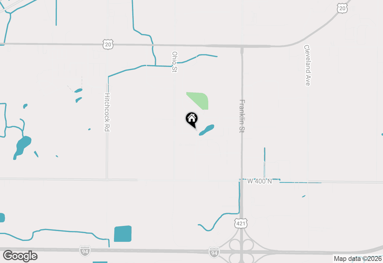 Map of 215 South Court, Michigan City, IN 46360