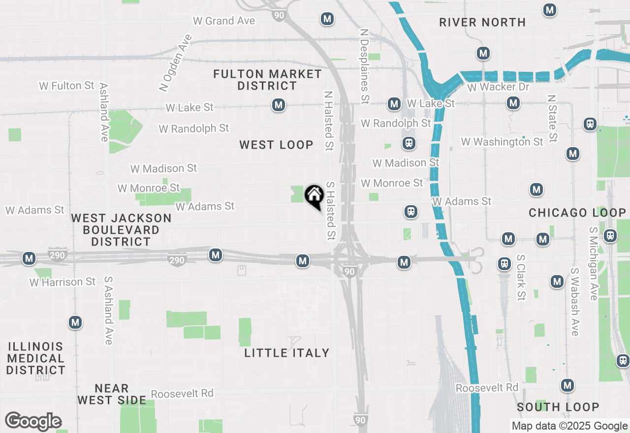 Map of 226 S Green Street #4N, Chicago, IL 60607