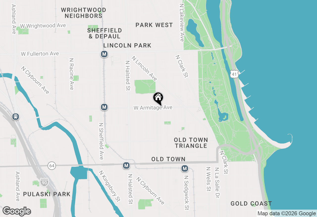 Map of 559 W Armitage Avenue, Chicago, IL 60614