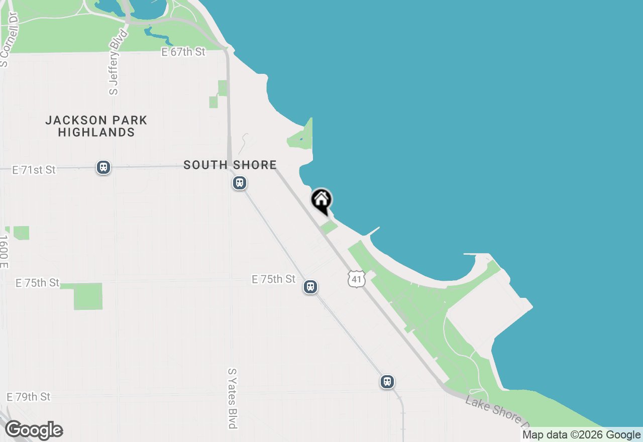Map of 7363 S South Shore Drive #201, Chicago, IL 60649